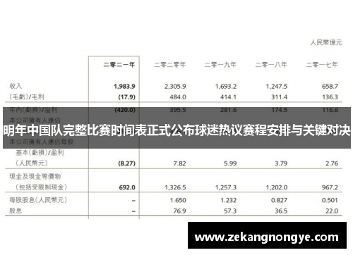 明年中国队完整比赛时间表正式公布球迷热议赛程安排与关键对决